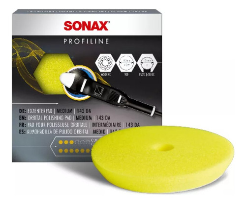 Esponja Para Abrillantar Sonax Pad Amarilla 