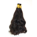 Cabelo Humano Natural Levemente Ondulado 40-45 Cm 50 Gramas