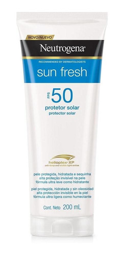 Protetor Solar Neutrogena Sun Fresh Fps 50 200ml