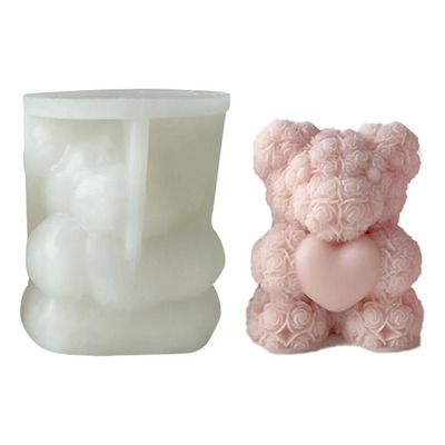 Moldes De Silicona De Oso Floral Molde De Silicona Con Forma