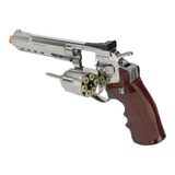 Airsoft Revolver Wingun Niquelado Cromado W702s 6  Co2 6mm