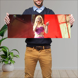 Cuadro Grande 30x80 Cm Musica Sabrina Carpenter Lollaplooza