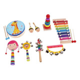 24 Niños Instrumentos Musicales Juguetes Niña-9 Piezas-1 Aa