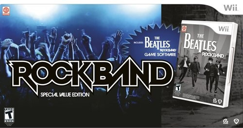 Wii The Beatles: Rock Band Special Value Edition.