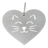 Adorno De Corazón De Gato Regalo De Navidad Amantes De...