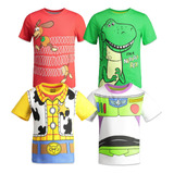 Set De 4 Camisetas Talla 3t Para Niño De Toy Story