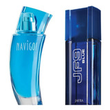 Jafra Navigo Homme & Jf9 Blue Set De 2 Perfumes 100 Mil