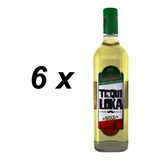 Caixa Com 6 Tequila Gold Tequiloka Autentica Premium 1 Litro