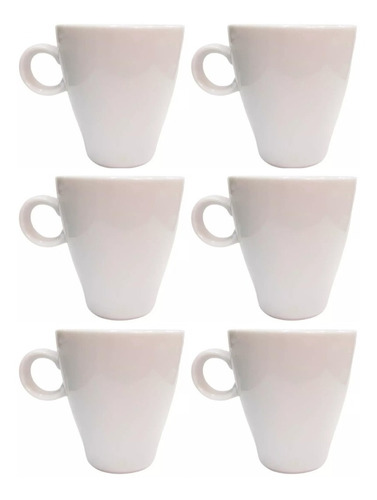 Jarrito Chico Café Cónico 1600 Tsuji Porcelana 150ml Taza X6