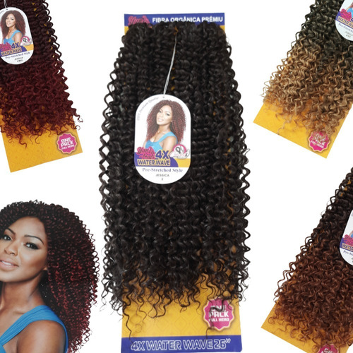 Cabelo Orgânico Crochet Braids 300gr 70cm Lançamento+brinde 