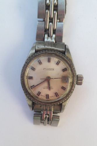 Antiguo Reloj Citizen Automático Mujer Funciona C/detalles