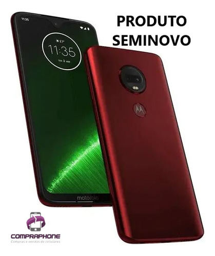 Moto G7 Plus 64gb Vermelho- Muito Bom