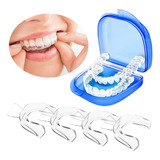Set 4 Guarda Dental Moldeable Desgaste Bucal Anti Bruxismo 
