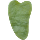 Piedra Gua Sha Facial Jade Natural Masajeador Facial Color Verde