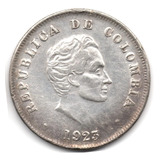 50 Centavos 1923 Tipo Bogotá Plata