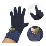 Guantes Elegante Dama Táctil Térmico