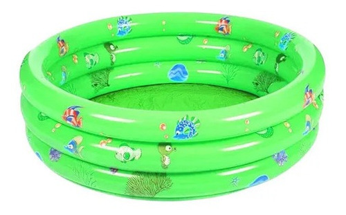 Piscina Inflable Plástico Niño 3 Anillos 100 X 35 Cms Verano