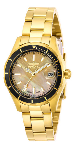 Reloj De Cuarzo Invicta Pro Diver Para Mujer, Dorado, 28645