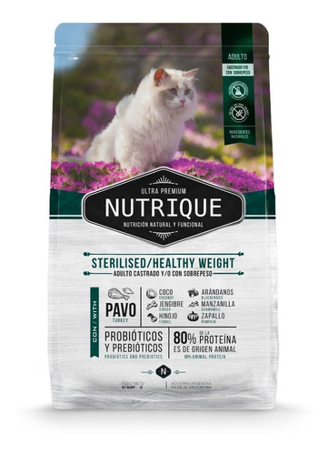 Nutrique Gato Sterilised Healthy Weight X 7.5 Kg Kangoo Pet