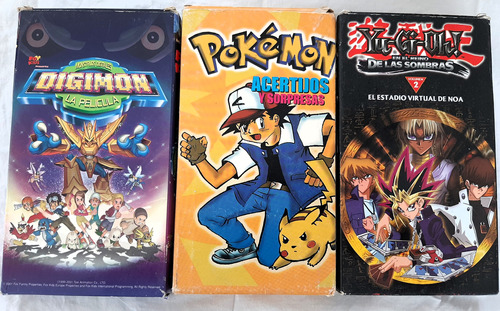 Lote Vhs Pokemon-dragon Ball Z-digimon-yu-gi-uh! Oferta!!!