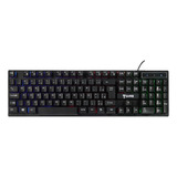 Teclado Com Fio Jungle Cl-tj8313 Preto Membrana 1,5m Clanm