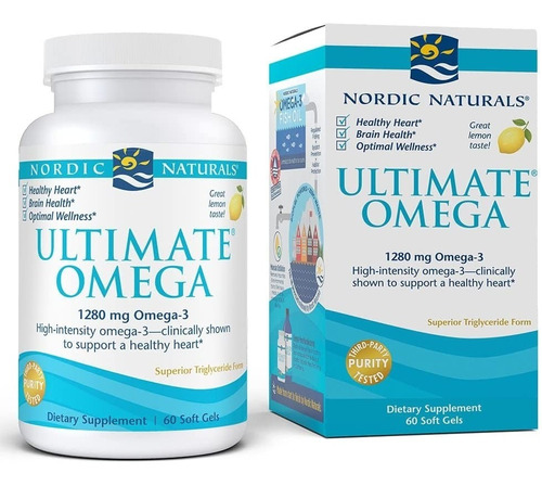 Suplemento Ultimate Omega 3 Nordic Naturals 1280mg 60cap