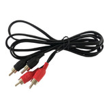 Cable Rca Audio Rojo Negro 1.5mts 2 Rca A 2 Rca
