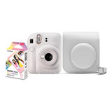 Kit Camera Instax Mini 12 Com 10 Filmes Branco Marfin