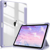 Funda De iPad Air 4 10.9 2020 Fintie Transparente Lila