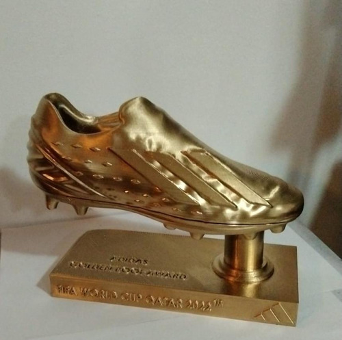 Trofeo Copa Botín De Oro 3d Personalizado