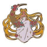 Sailor Moon Sentada En La Luna Pin Metal Kawaii Broche Anime