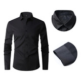 Camisa Social Masculina Traje Esporte Fino Manga Longa Luxo