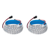 2 Tiras De Luces Led Ws2812b 5050smd 144 Con Circuito Rgb In