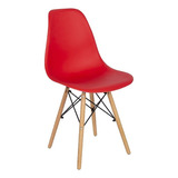 Silla Holly Estilo Eames Para Comedor Estructura De La Silla Rojo