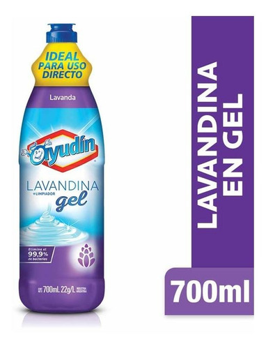 Pack X 18 Unid. Lavandina  Gel Flolav 700 Ml Ayudin Lavandi