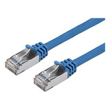 Cable Ethernet Cat7 - 50 Pies - Azul | Flexboot Rj45 600mhz