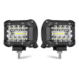 Barra De Luz Led Faros Para Autos 20 Led 60w 4 Pulgadas 2pcs