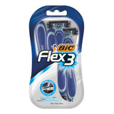 Bic Flex 3, Cuchillas De Afeitar De Triple Hoja Para Hombres