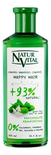 Shampoo Happy Air Té Verde Verde Reforzante Natur Vital