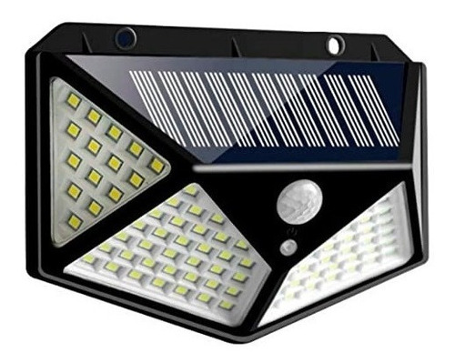 3 Lamparas Solares 100 Leds 30w Recargable Sensor Movimiento