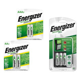 Cargador De Pilas Maxi Energizer + 2aa + 2aaa