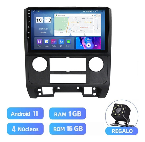 Gps Wifi Estéreo 1+16g Para Ford Escape 2007-2012 Cámara L