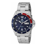 Reloj Hombre Orient Faa02009d9 Automático Pulso Plateado En 