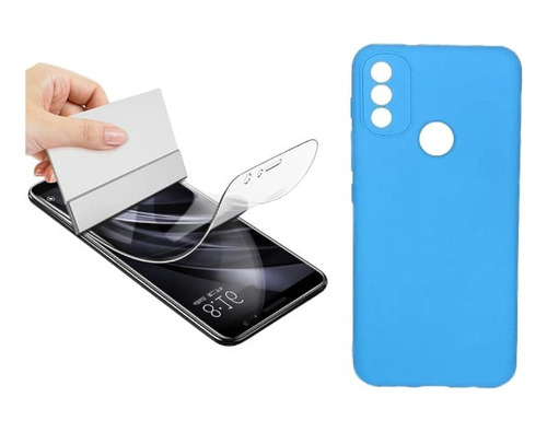 Funda Silicona + Hidrogel Compatible Con Moto E20 E30 E40