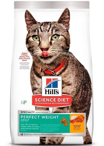 Alimento Gato Adulto Sobrepeso Hills Perfect Weight 1.36k Np
