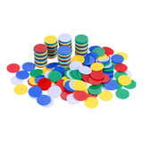 200pcs Small Disc Bingo Chip Learning Counters