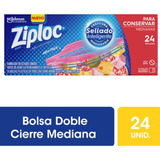 Ziploc Bolsas Multiuso Herméticas Para Conservar 24unid