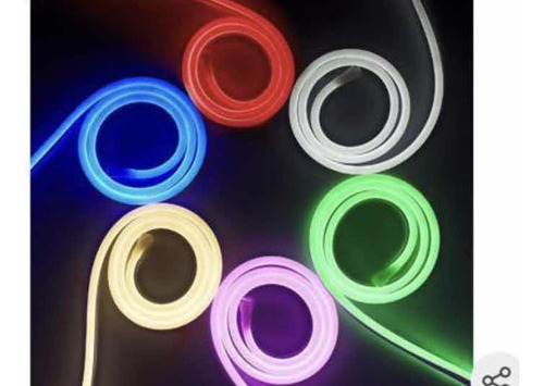 Kit Manguera Luces Neon Led Flexible Exterior 5m  Con Fuente