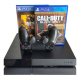 Playstation 4 Fat 500gb + 1 Dualshock 4 Original + 2 Jogos + Cabos - Usado - Oportunidade Ótimo Preço