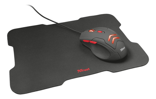 Combo Gamer 2-en-1 Trust Ziva: Mouse 3000dpi + Pad Mouse